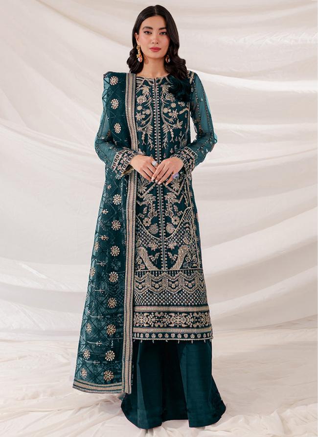 Faux Georgette Rama Festival Wear Embroidery Work Pakistani Suit